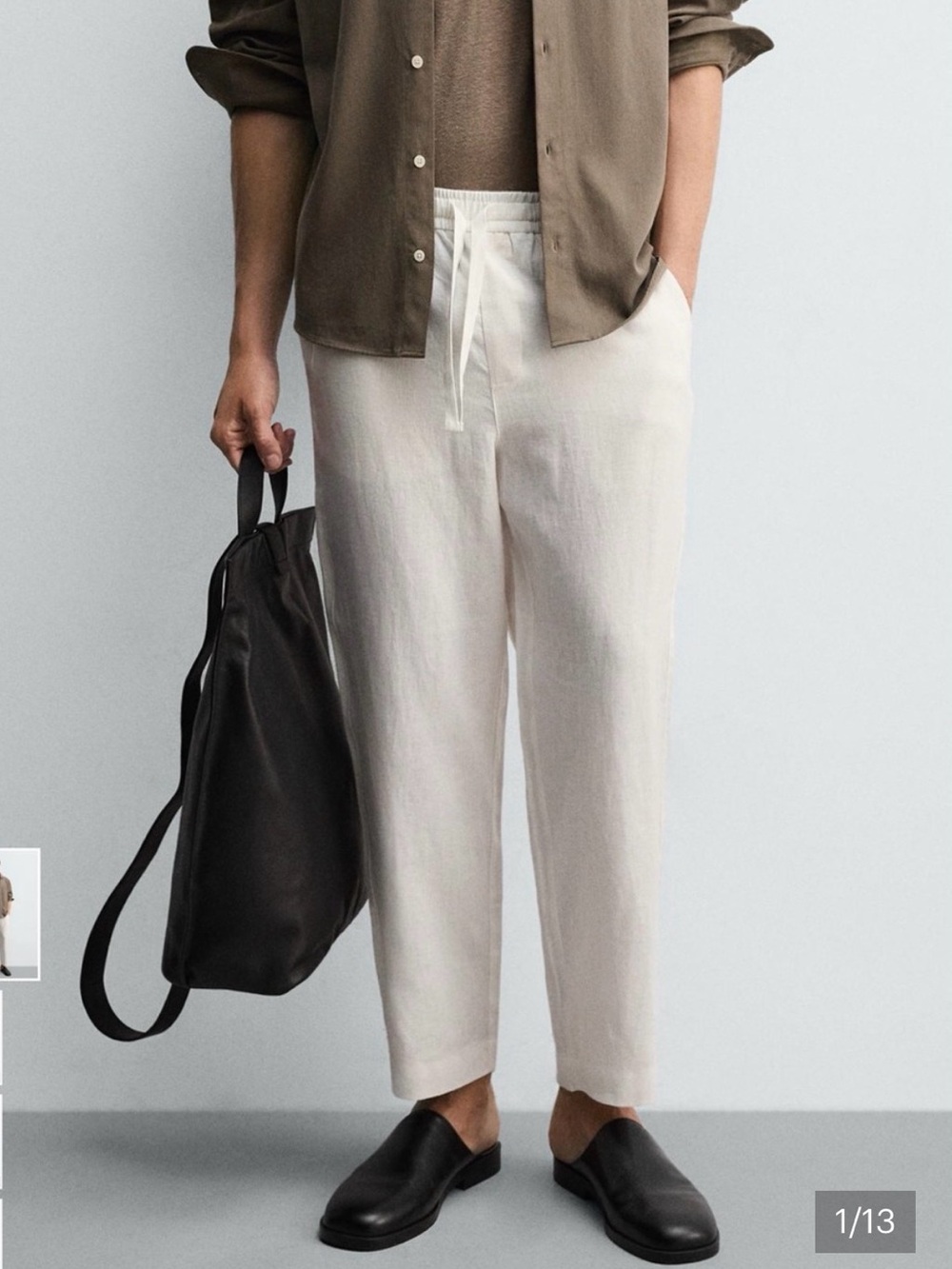 Zara Men’s Relaxed Linen Pants